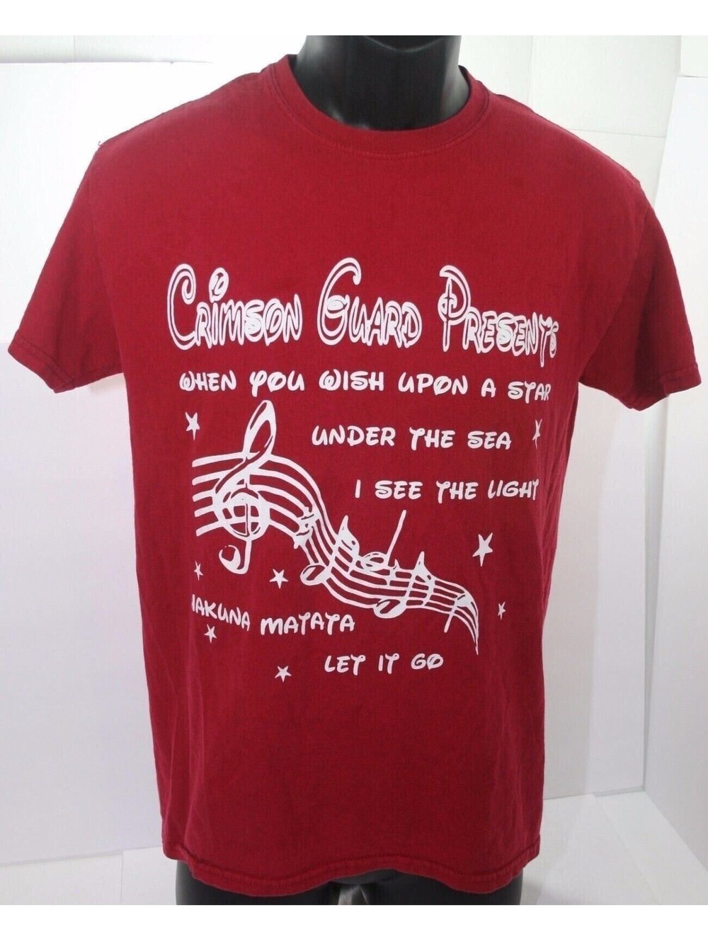 Alabama Crimson Tide Crimson Guard Presents Disney Songs T Shirt Size Small
